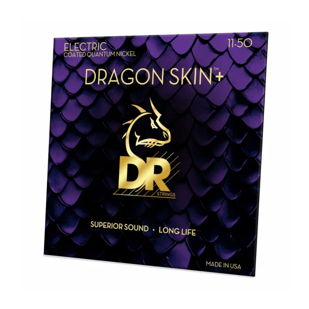 Dr Strings Dragon Skin+ Quantum Nickel Electric Guitar Strings - Heavy 11-50 1