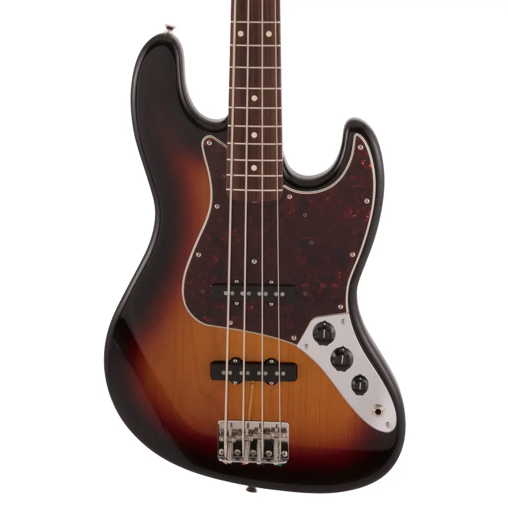 Fender Made In Japan Heritage 60S Jazz Bass - 3-Color Sunburst, Rosewood Fingerboard 1