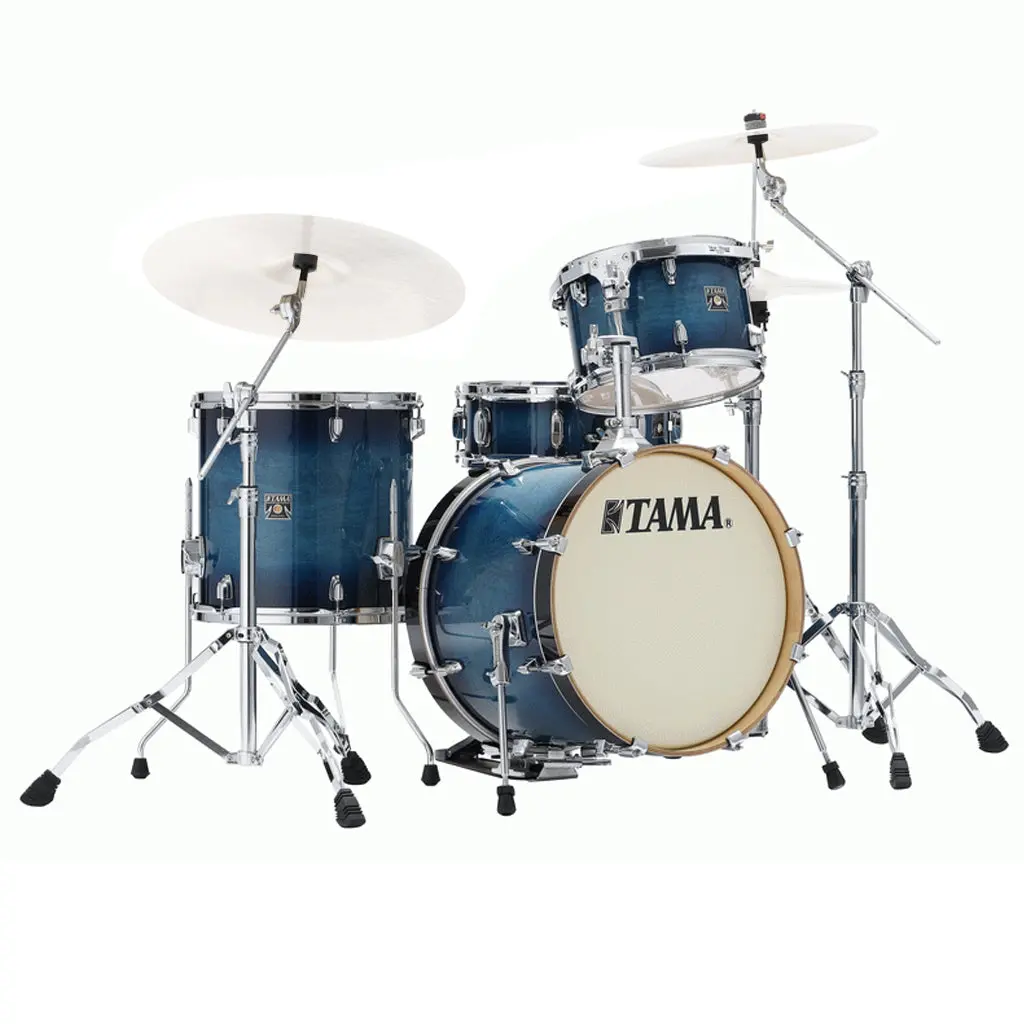Tama Cl48s Superstar Classic 4-Piece Shell Pack With 18" Bass Drum - Blue Lacquer Burst 1