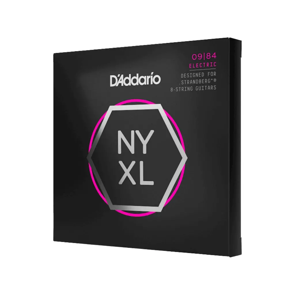 D'addario Nyxl0984sb Nyxl Nickel Wound Electric Guitar Strings - .009-.084 Custom Light 8-String 1
