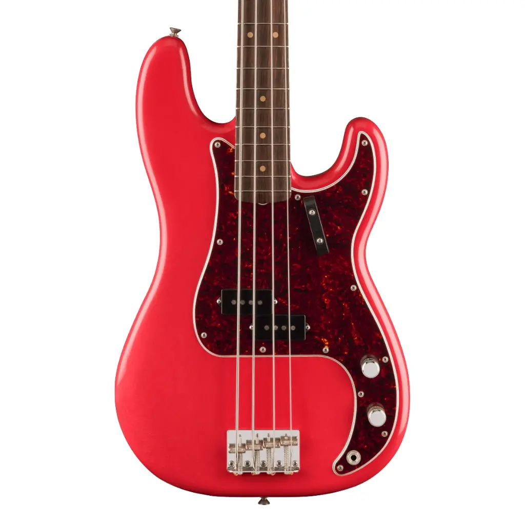 Fender Limited Edition Vintera Ii Road Worn '60S Precision Bass - Fiesta Red, Rosewood Fingerboard 1