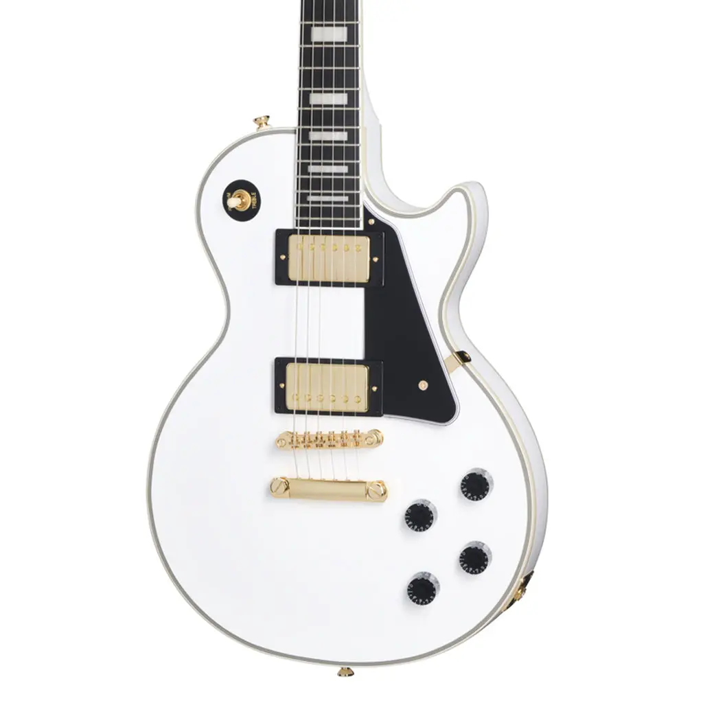 Epiphone Les Paul Custom With Premium Gig Bag - Alpine White 1