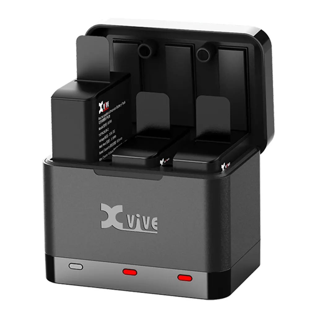 Xvive - U5c 3Pc Battery And Battery Charging Kit 1