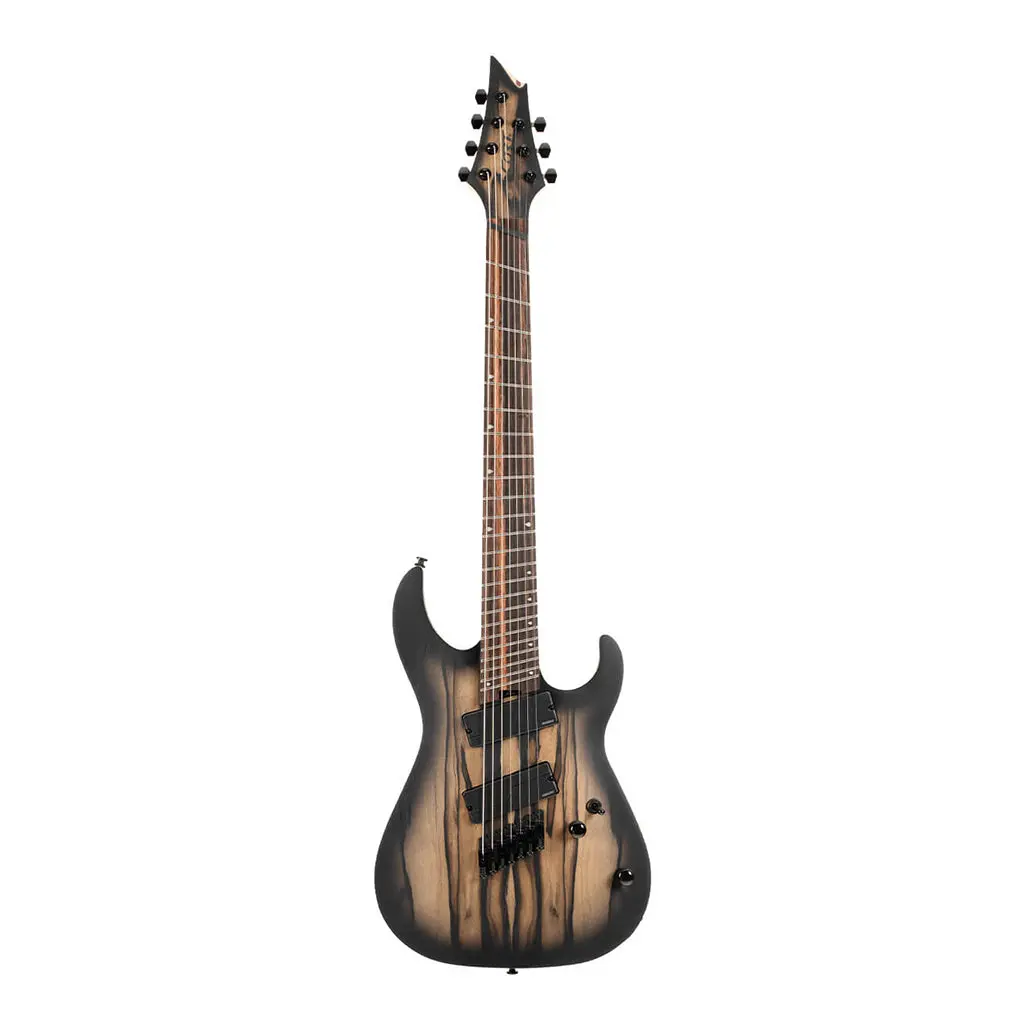 Cort Kx507ms Pale Moon 7-String Multi-Scale Guitar - Natural Black Burst 2