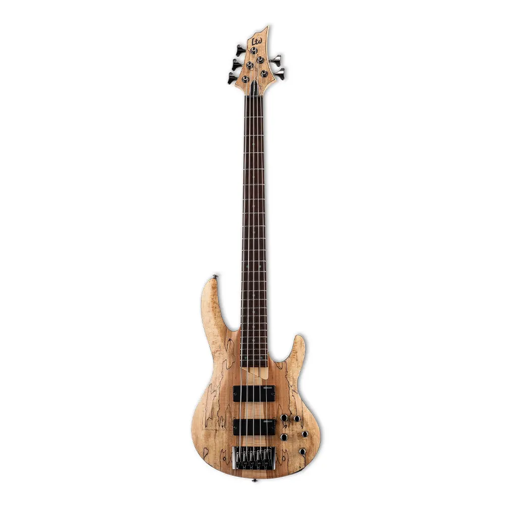 Esp Ltd B-205 Spalted Maple 5-String Bass - Natural Satin 2