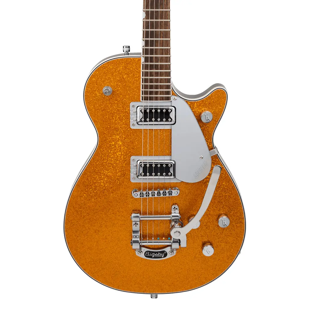 Gretsch G5230t Electromatic Sparkle Jet Ft Singlecut With Bigsby Laurel Fingerboard Gold Sparkle 1