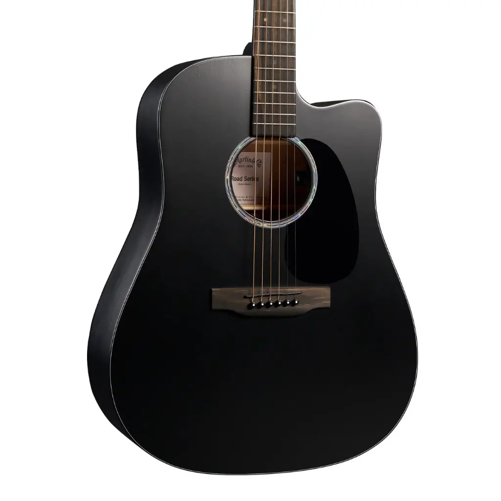 Martin Road Series Dc-10E Modern Black Acoustic-Electric Guitar 1