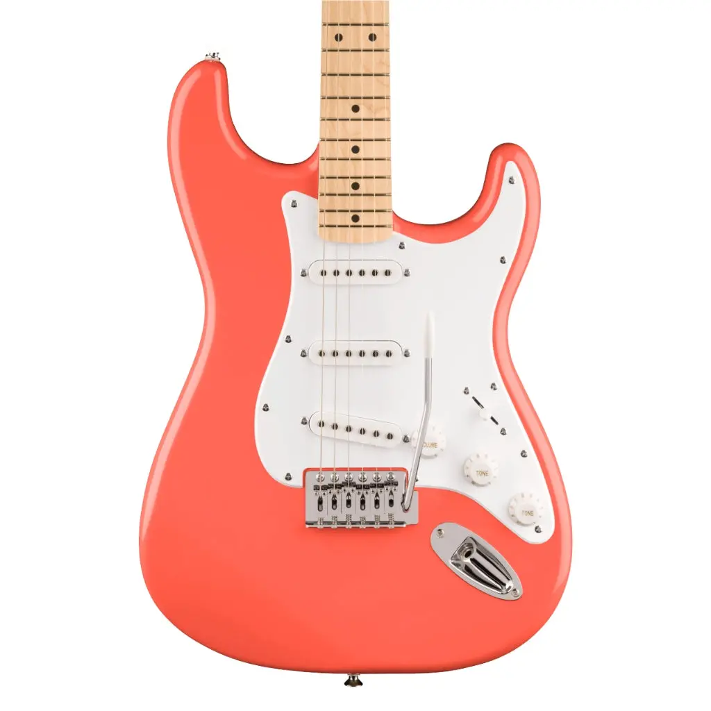 Squier Fsr Squier Sonic Stratocaster - Tahitian Coral, Maple Fingerboard 1