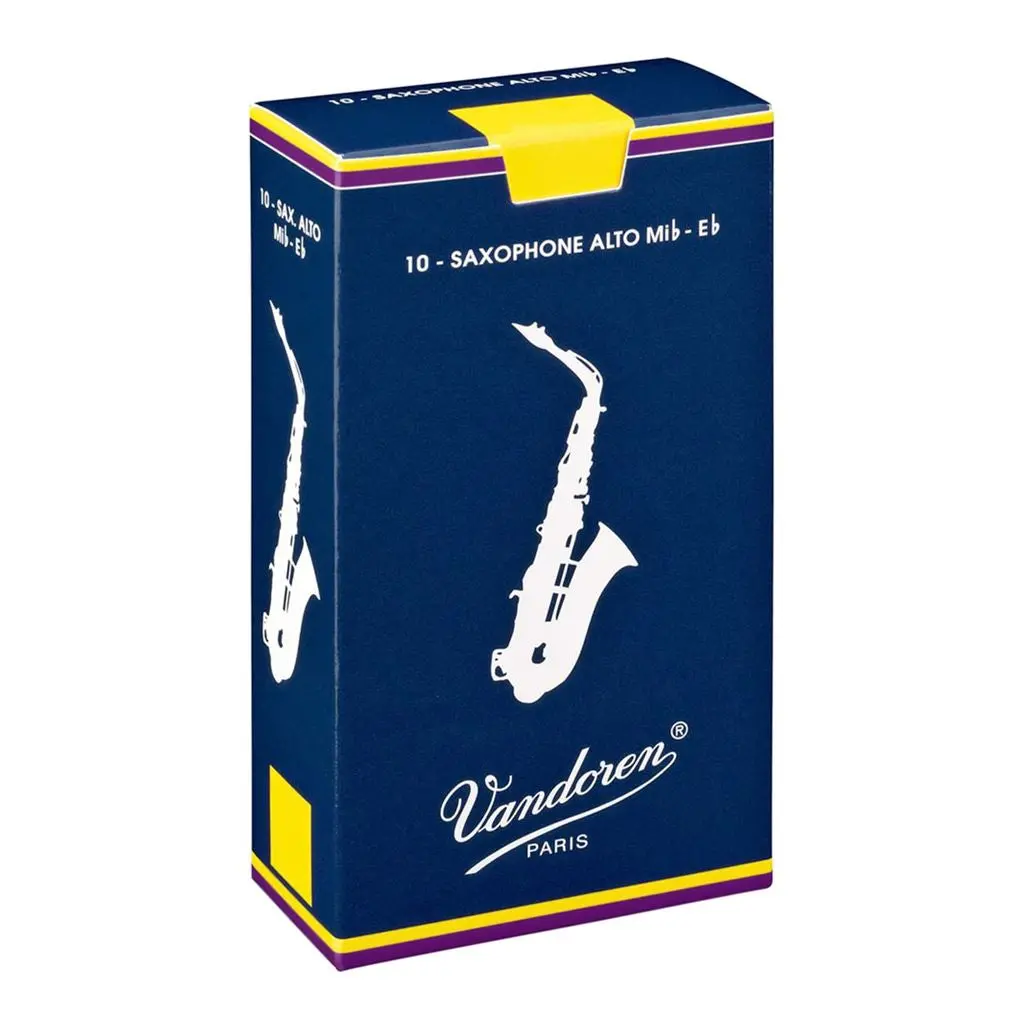 Vandoren Traditional Alto Sax Reeds Grade 2.5 - Box Of 10 1