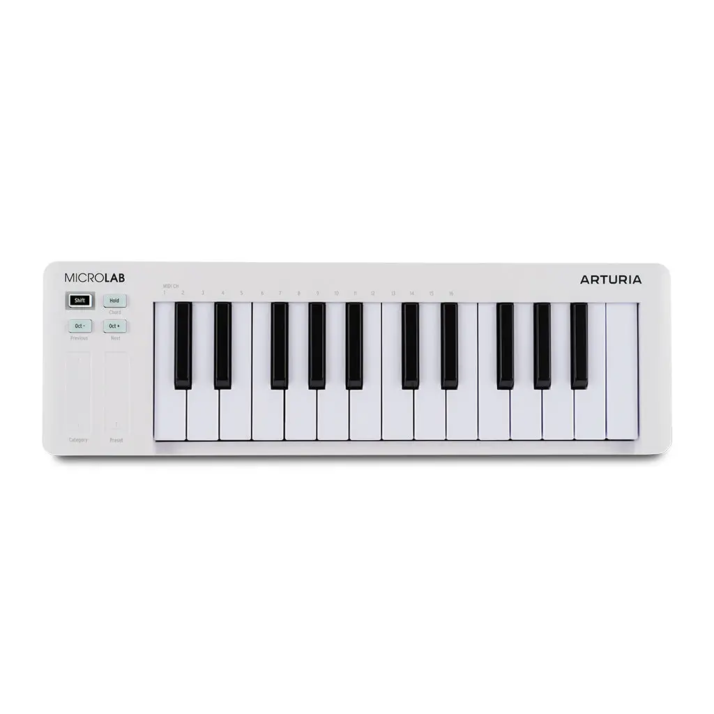 Arturia Microlab 3 25-Key Midi Controller - White 1