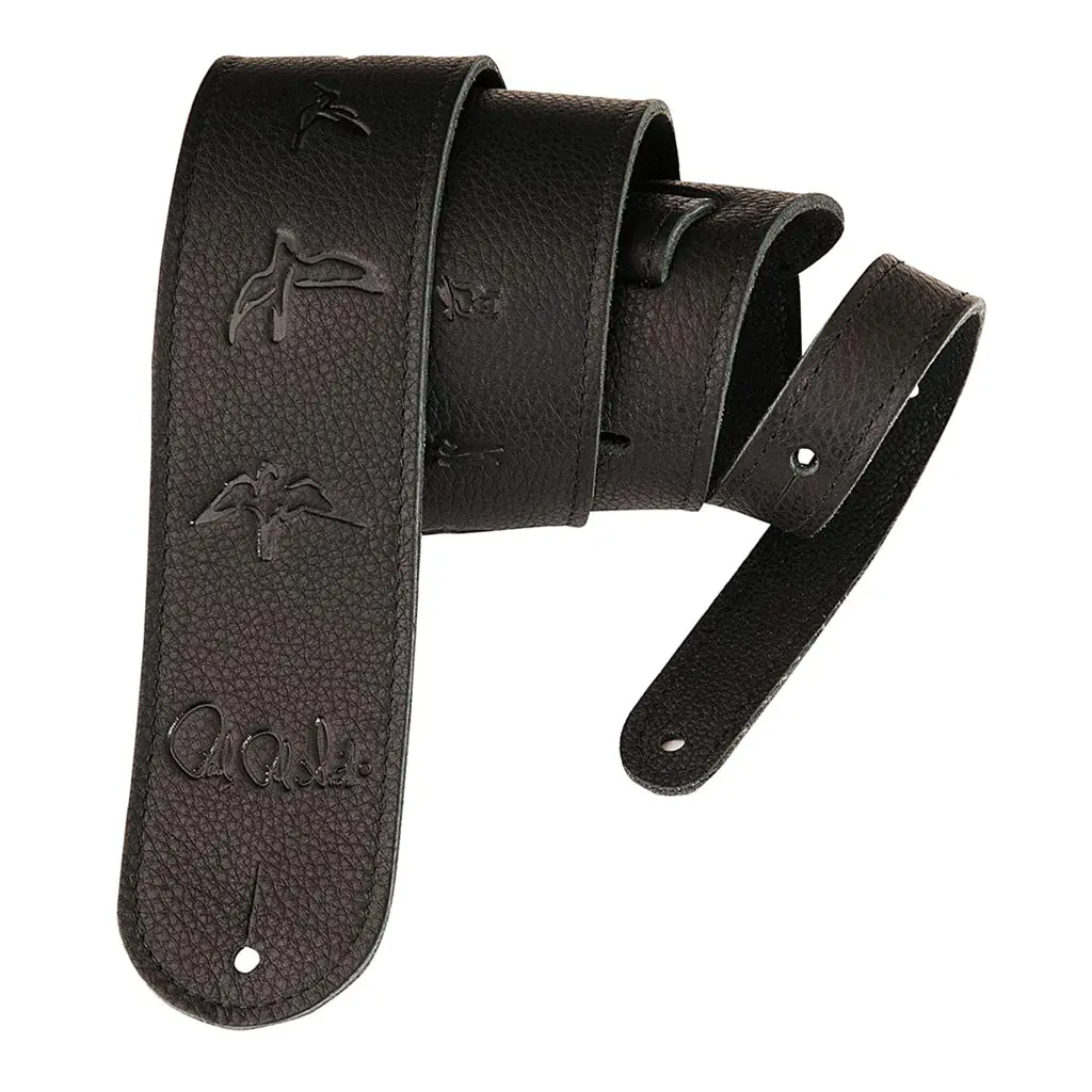 Prs - Guitar Strap, Birds, Leather - Black 1