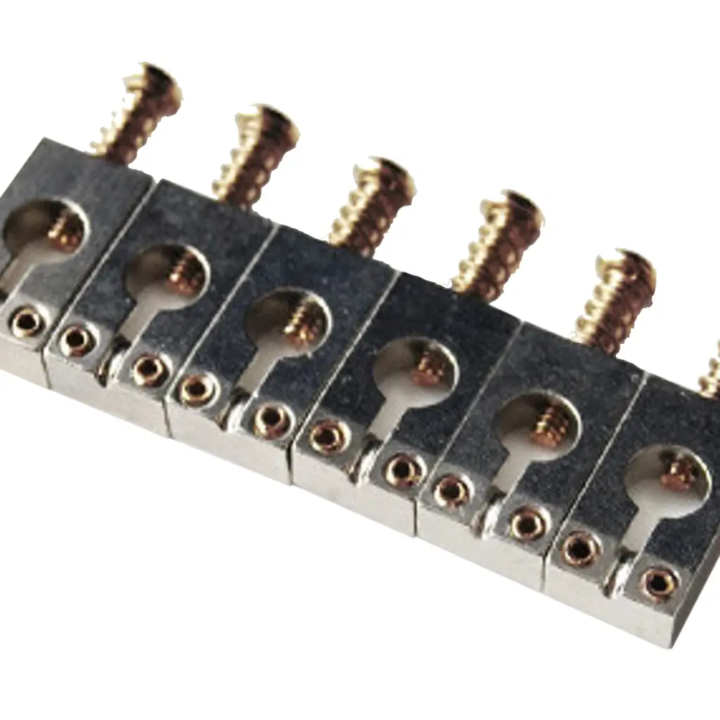 Prs - Tremolo Saddles - Set Of 6 - Nickel 1