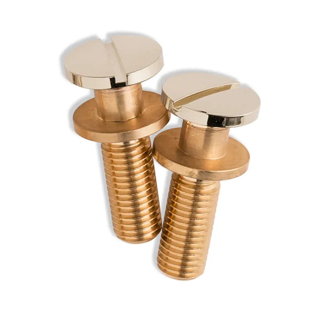 Prs - Stoptail Bridge Screws - Set Of 2 - Nickel 1
