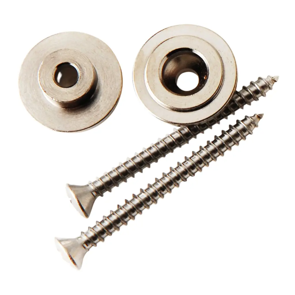Prs - Strap Button And Screw - Nickel - Set Of 2 1