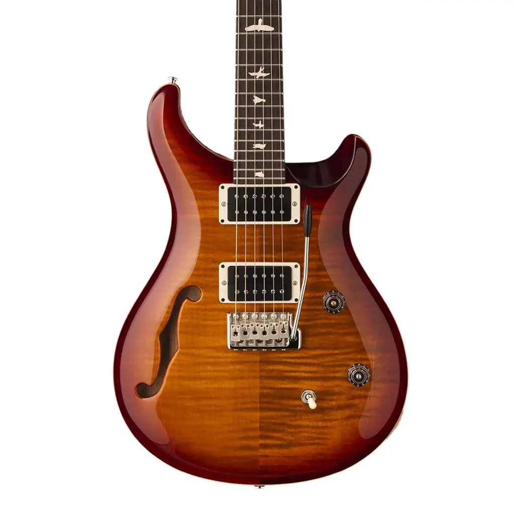 Prs Ce24 Semi Hollow Electric Guitar - Dark Cherry Sunburst 1