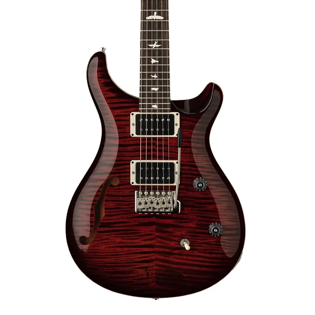 Prs Ce24 Semi Hollow Electric Guitar - Fire Red 1