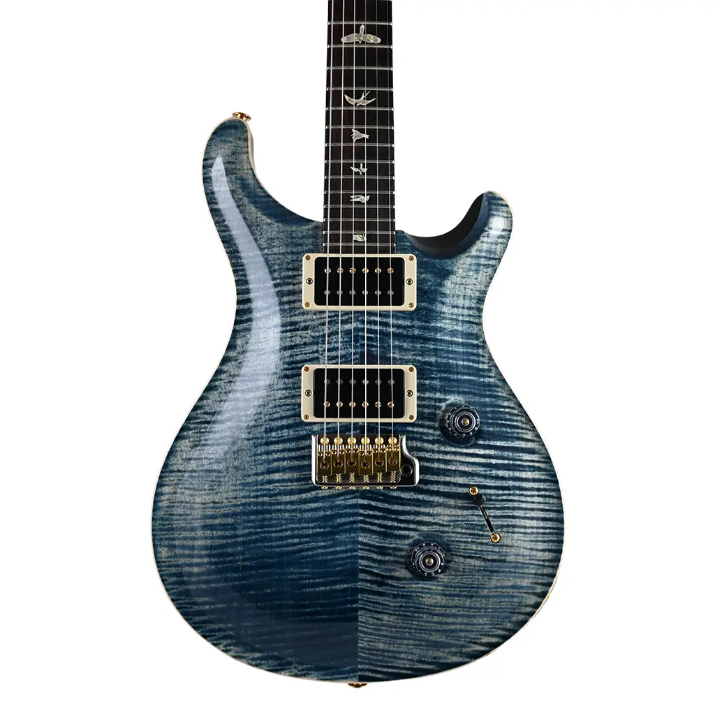 Prs Custom 24 10 Top - Faded Whale Blue - Pattern Thin Neck 1