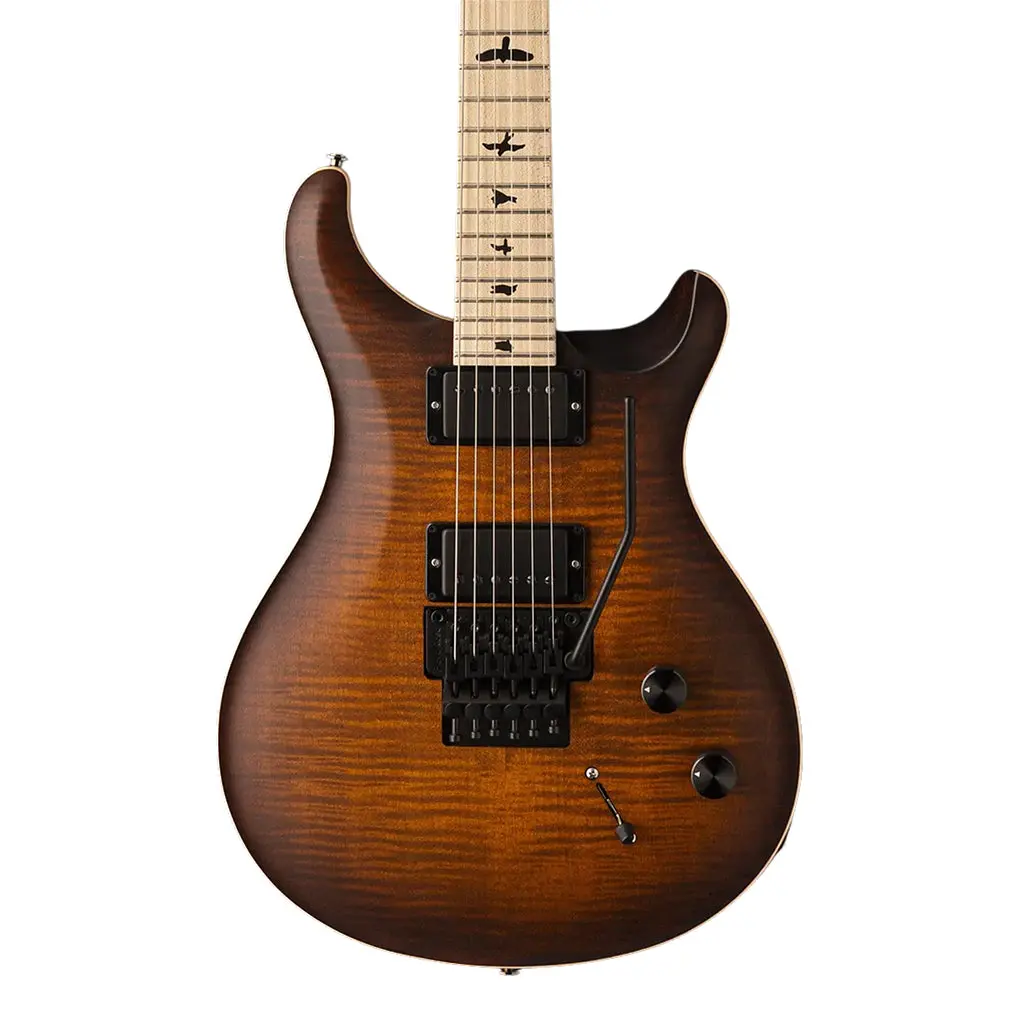 Prs Ce24 Dustie Waring Signature Electric Guitar Floyd Rose - Burnt Amber Wrap Burst 1