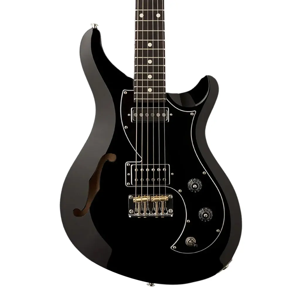 Prs S2 Vela Semi-Hollow - Black - Dot Inlay 1