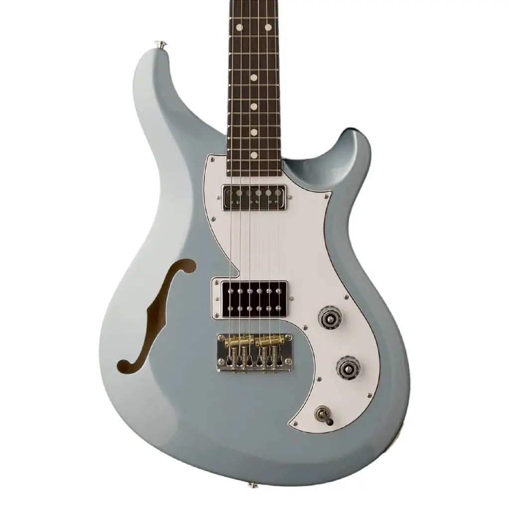 Prs S2 Vela Semi-Hollow - Frost Blue Metallic - Dot Inlay 1