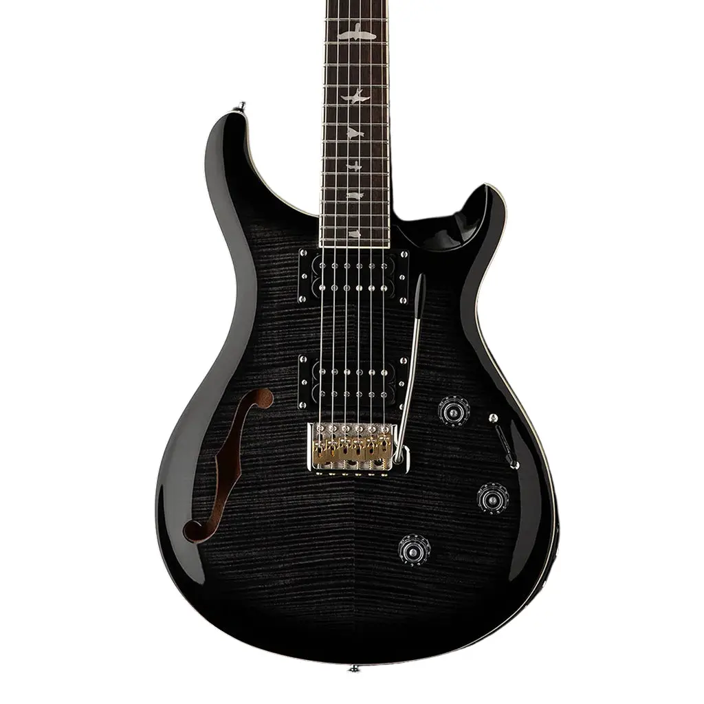 Prs Se Custom 24 Semi Hollow Piezo - Charcoal Burst 1
