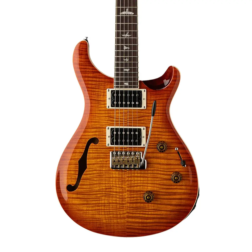 Prs Se Custom 24 Semi Hollow Piezo - Vintage Sunburst 1