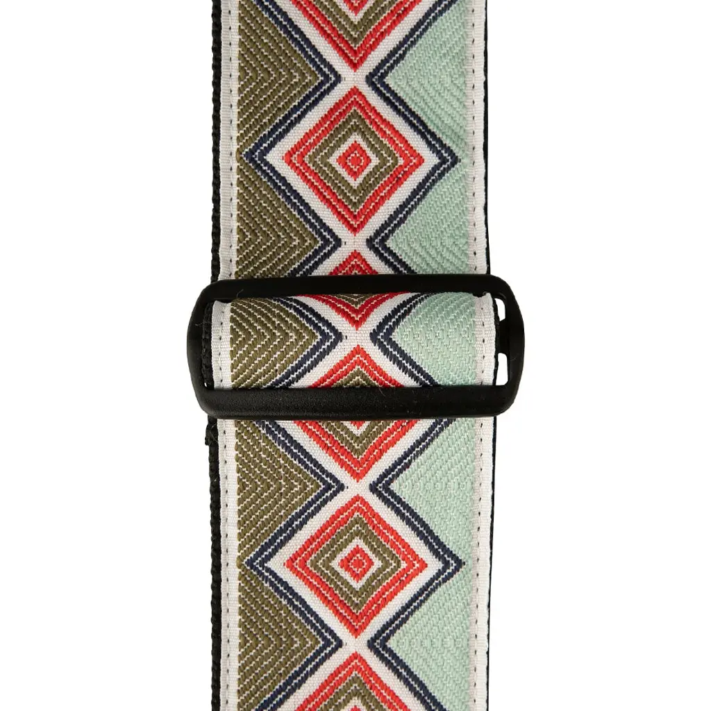 Prs Wide Retro Jacquard Strap, Green 2