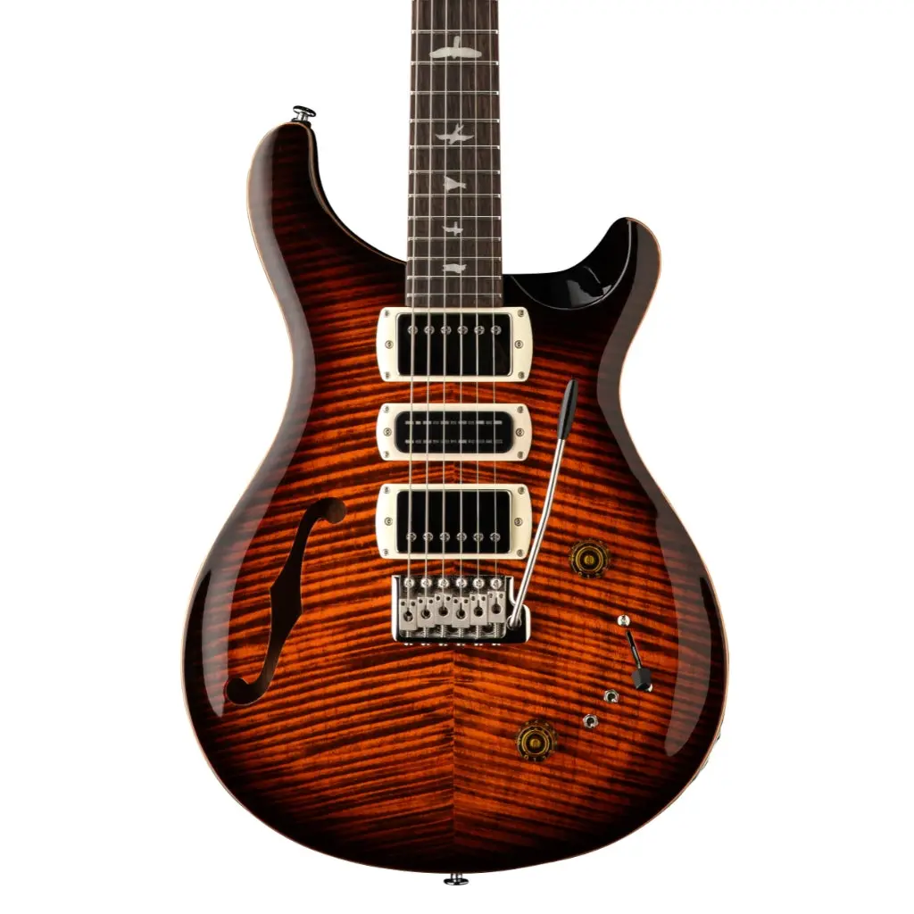 Prs Se Special Semi-Hollow Electric Guitar - Orange Tiger Smokeburst 1