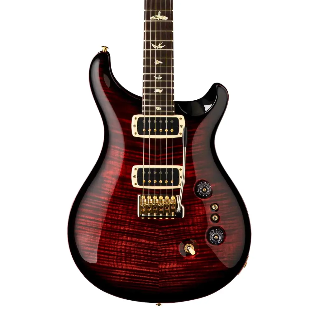 Prs Custom 24-08 Pattern Thin Electric Guitar - Fire Smokeburst 1