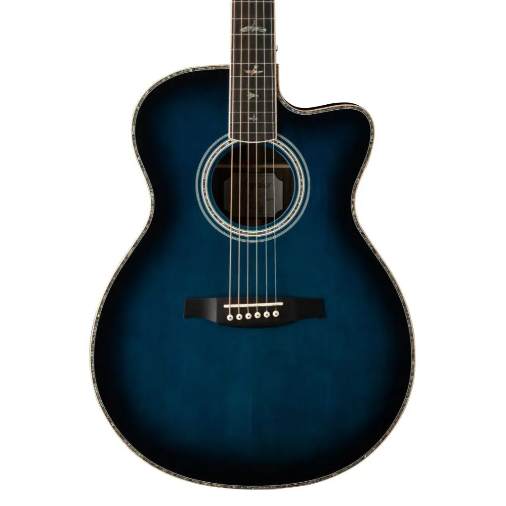 Prs Se A60e Acoustic Electric W Case - Cobalt Blue Burst 1