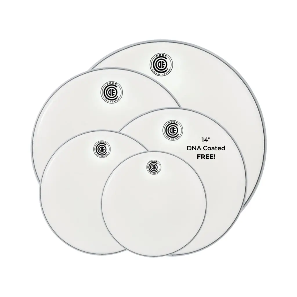 Code Dna Coated Fusion+ Pack With Free 14" Dna Coated Snare - 10/12/16/22 Inch 1