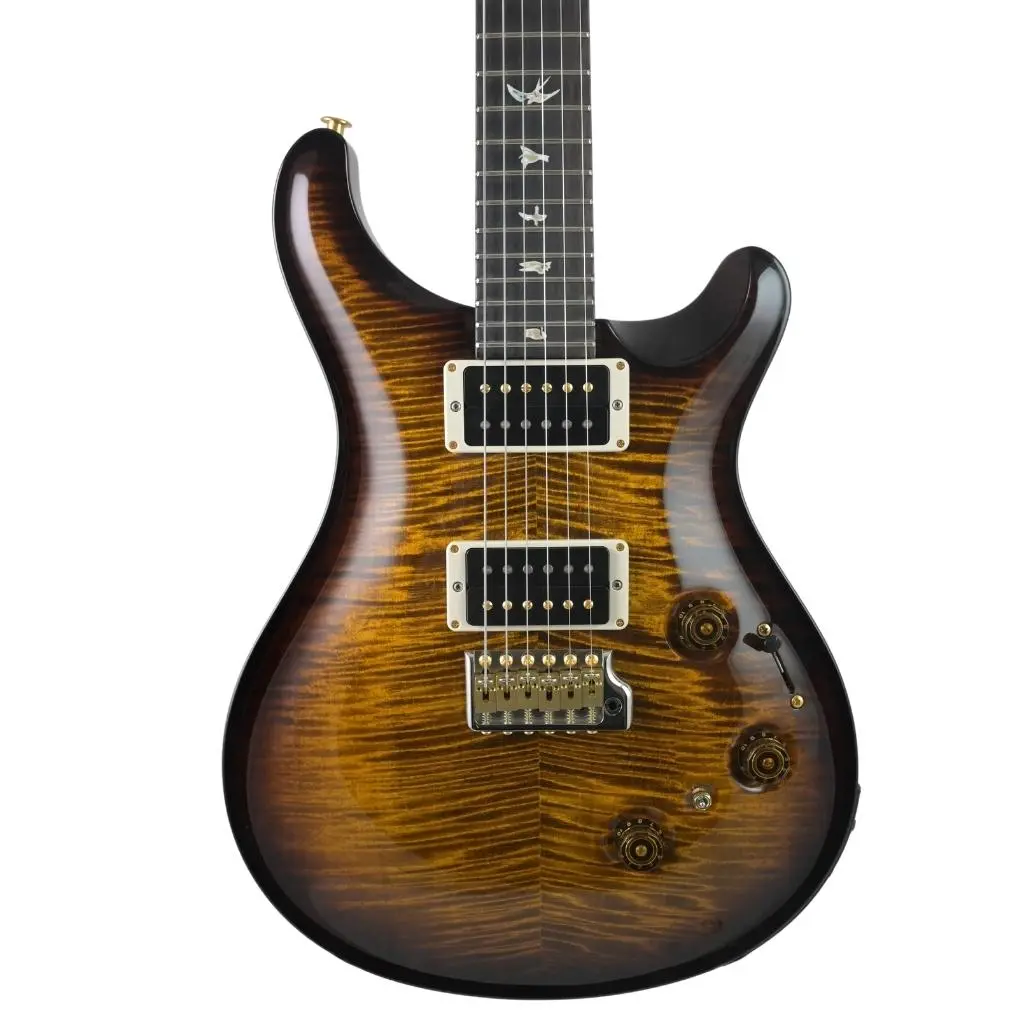 Prs Custom 24 Piezo - 10 Top Black Gold Burst 1