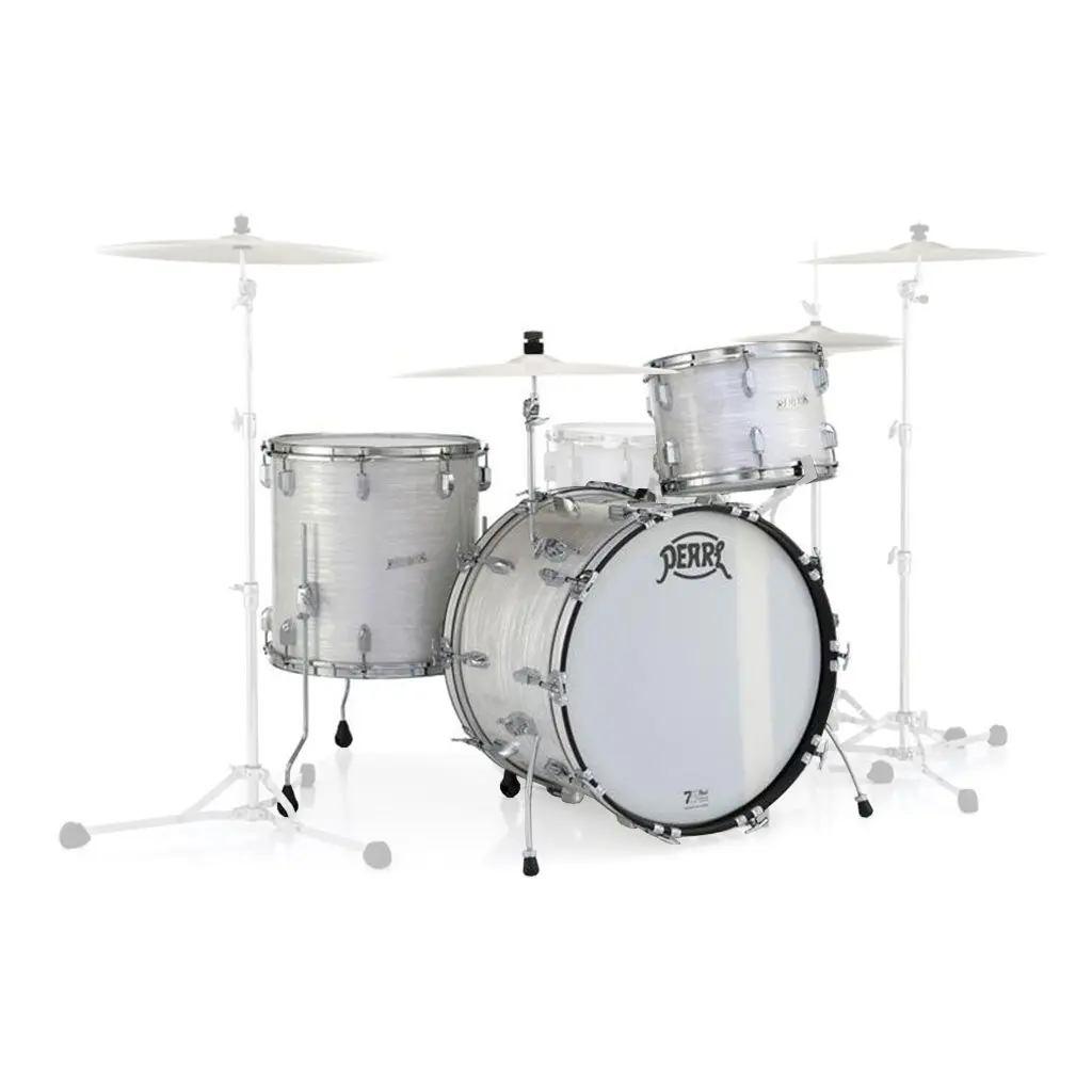 Pearl 75Th Anniversary President Series 22" 3-Piece Phenolic Shell Pack - Pearl White Oyster 1