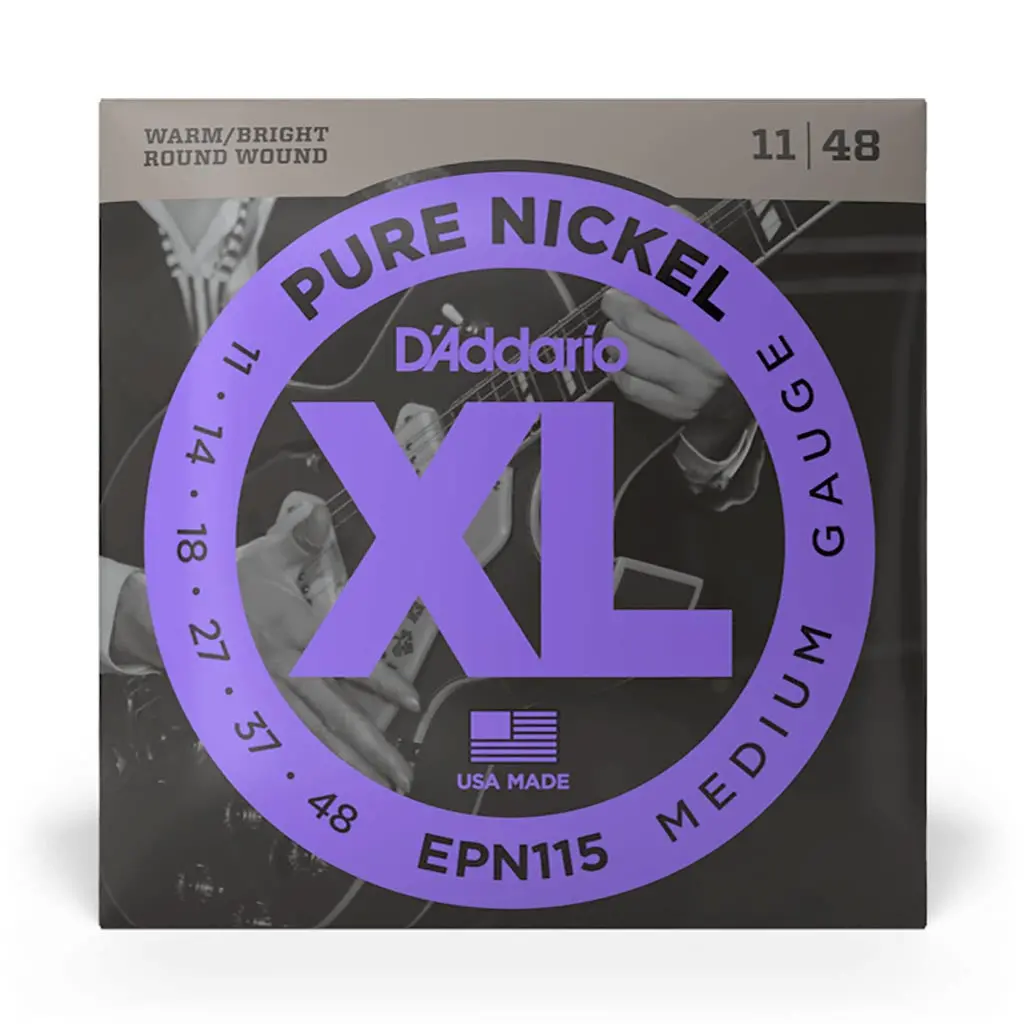 D'addario - Epn115 - Pure Nickel Blues Jazz Rock 11-48 - Electric Guitar Strings 1