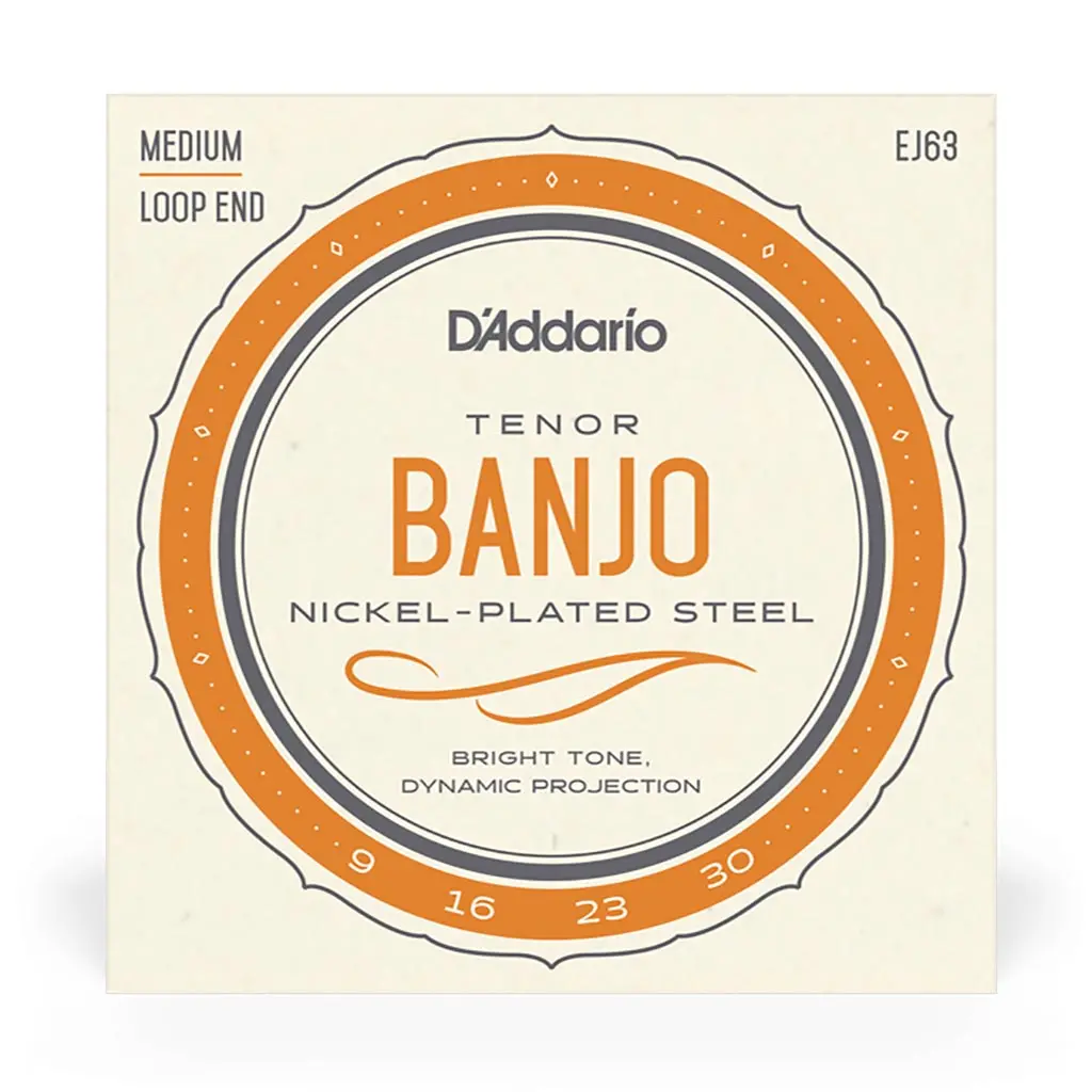 D'addario - Ej63 - Nickel Banjo Tenor Strings - Banjo Strings 1