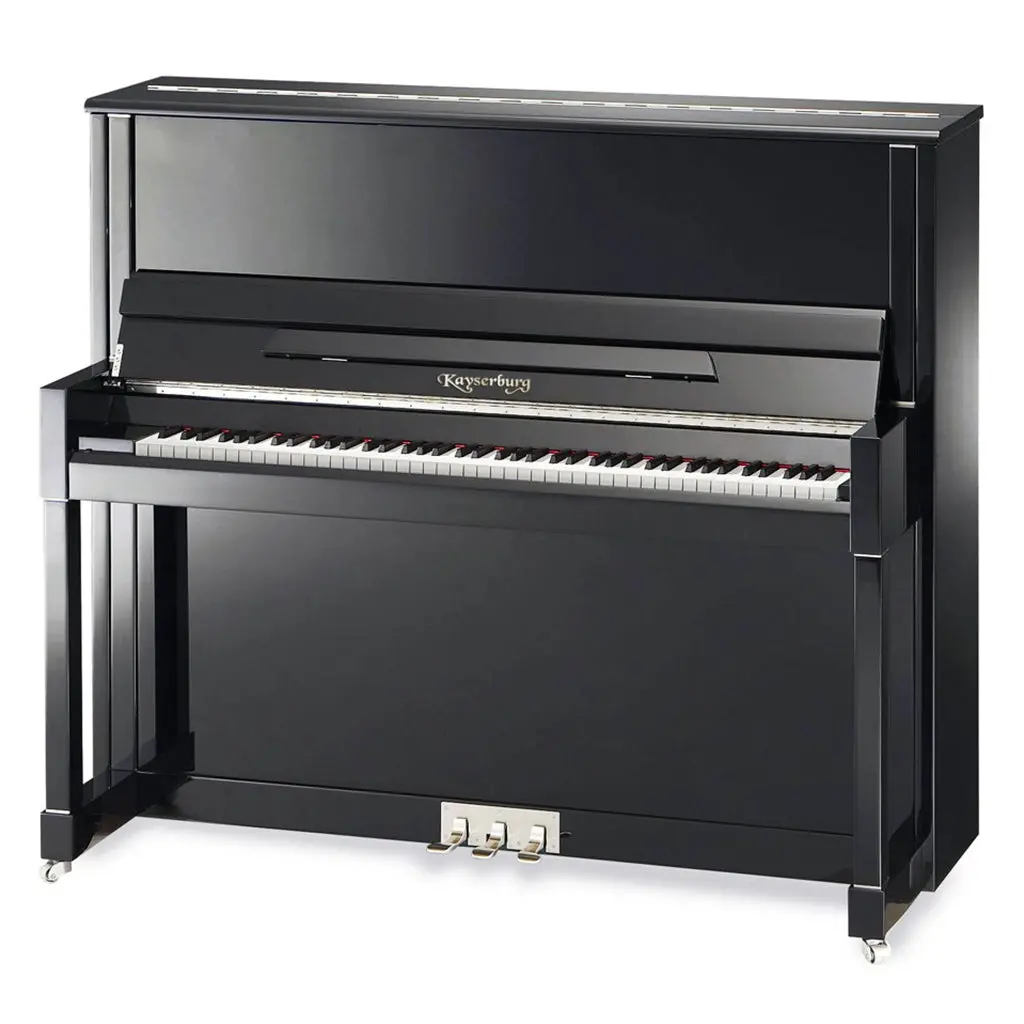 Kayserburg - Uh-132 Royal Vertical Piano - Ebony Polish 1
