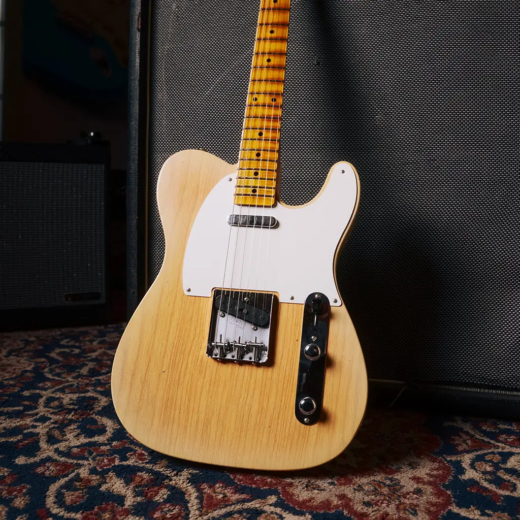 Fender Custom Shop 1955 Telecaster Journeyman Relic With Closet Classic Hardware - Super Aged Natural Blonde 1