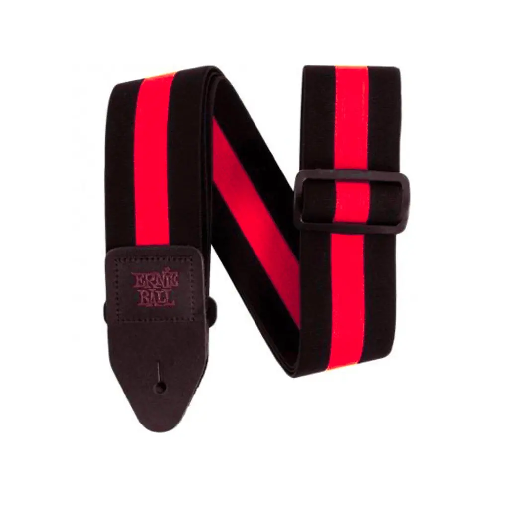 Ernie Ball Stretch Comfort Strap - Racer Red 1
