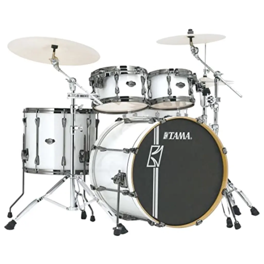 Tama Mk52hzbns Superstar Hyper-Drive Complete Kit With 22" Bass Drum And Hb5w Hardware - Sugar White 1