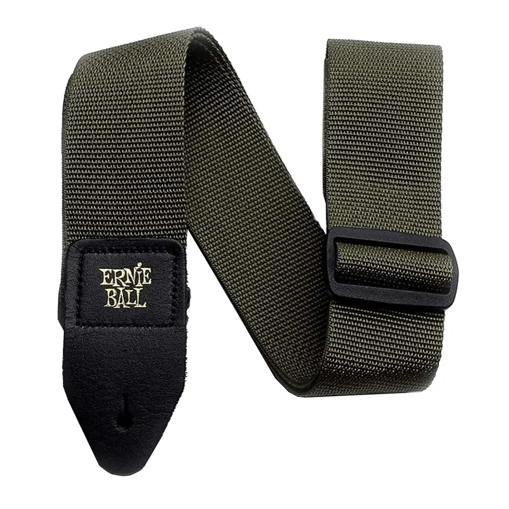 Ernie Ball Polypro Guitar Strap, Olive 1