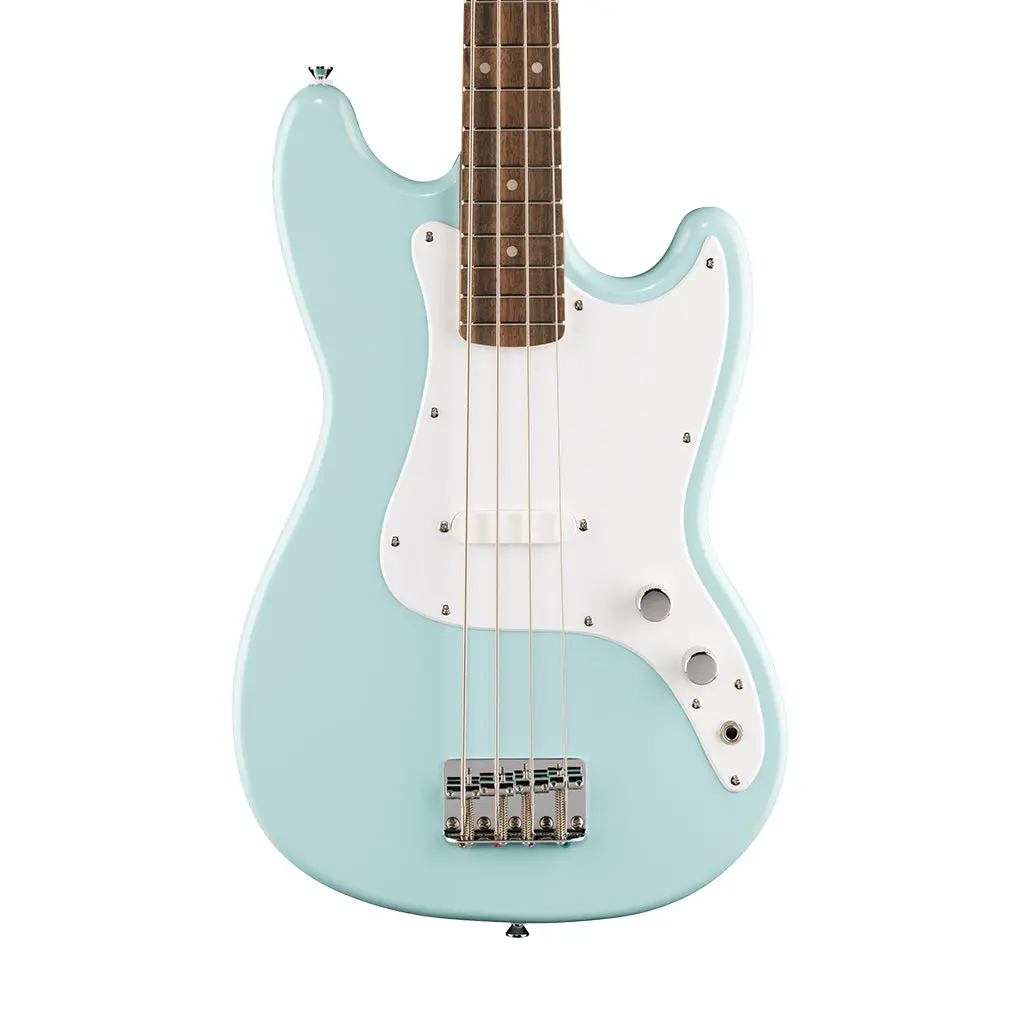 Squier Sonic Bronco Bass Laurel Fingerboard Bass Guitar - Daphne Blue 1