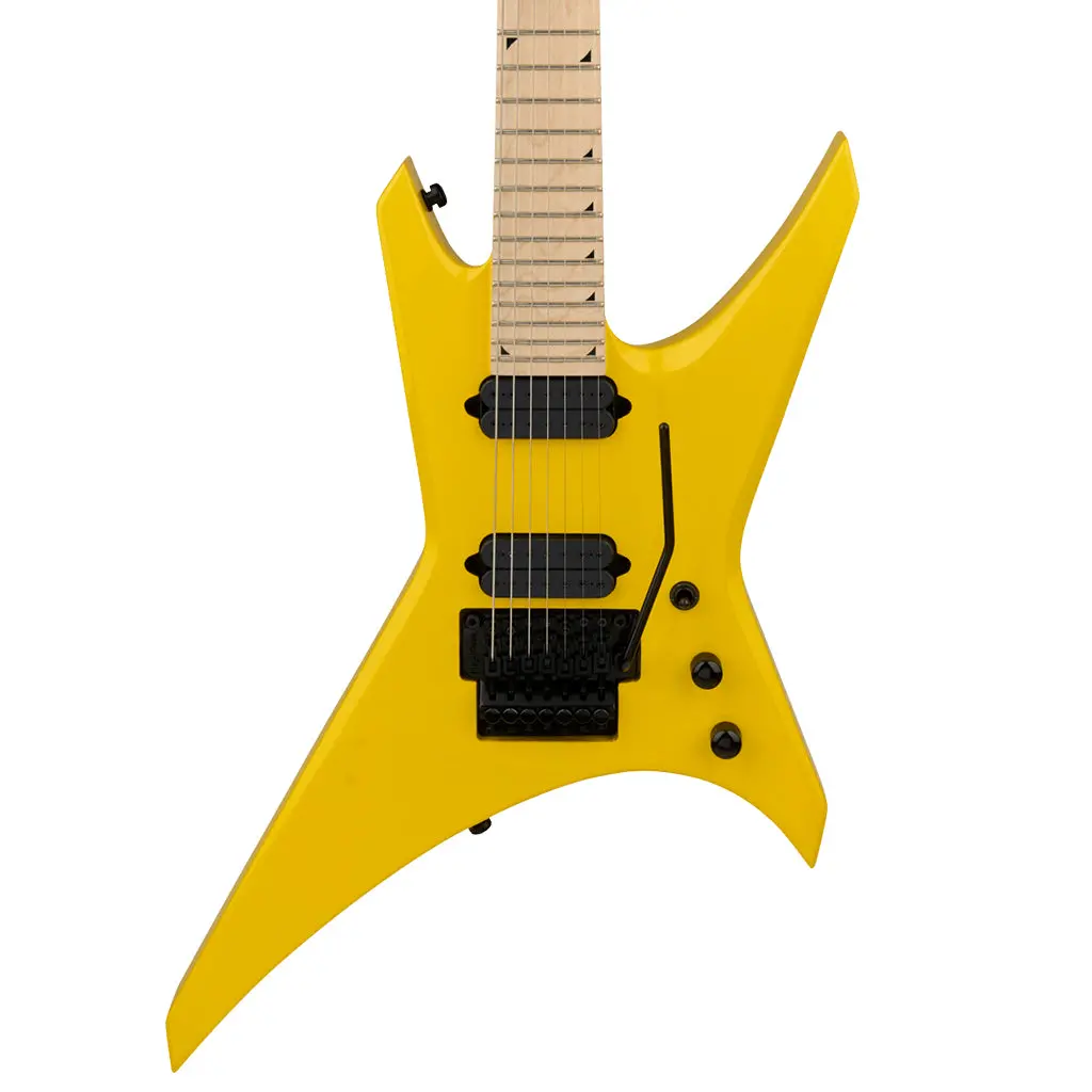Jackson Pro Series Signature Dave Davidson Warrior Wr7 Electric Guitar Maple Fingerboard Ferrari Yellow 1