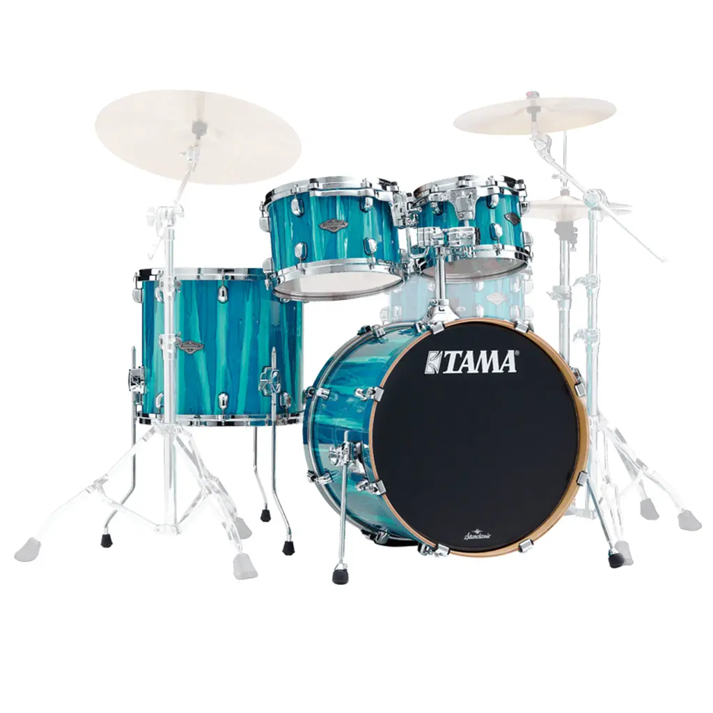 Tama Mbs40rs Starclassic Performer Limited Edition Maple/Birch 4-Piece Kit - Sky Blue Aurora 1