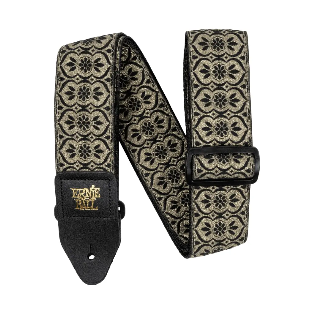 Ernie Ball Classic Jacquard Guitar Strap/Bass Strap - Golden Garden 1