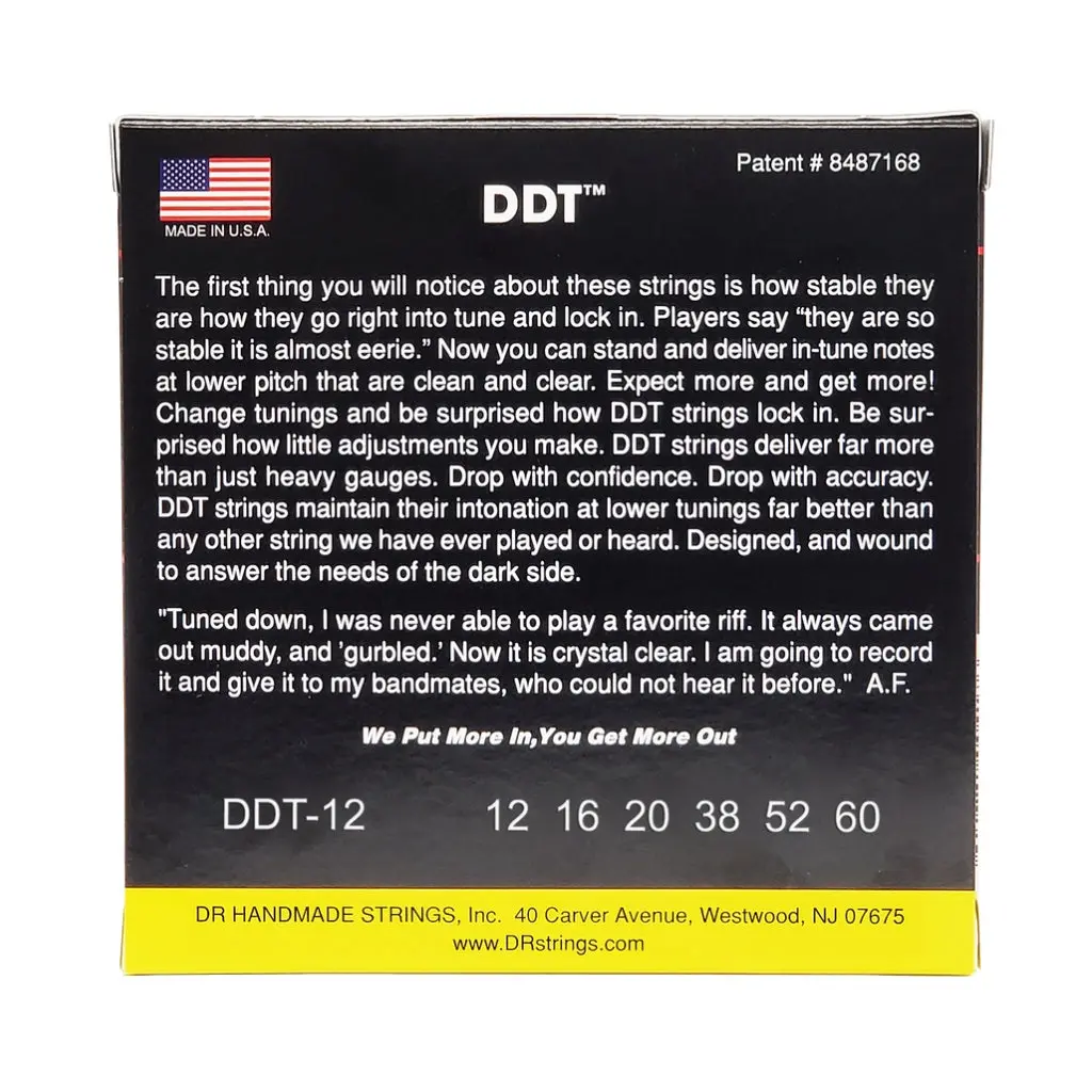 Dr Drop-Down Tuning Nickel Plated Steel Electric Guitar Strings - Extra Heavy 12-60 2