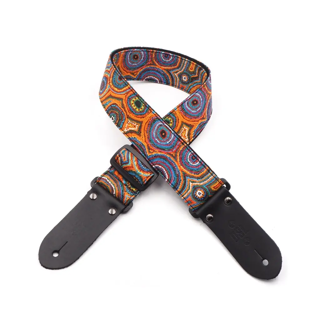Dsl 2" Indigenous Handmade Fabric Guitar Strap - Dry Creek 1