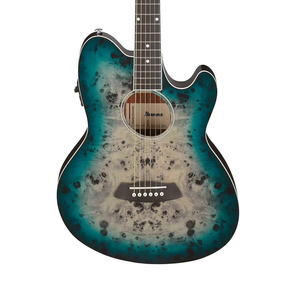 Ibanez Tcy10pa Acoustic Guitar W/Pickup - Cosmic Blue Starburst High Gloss 1