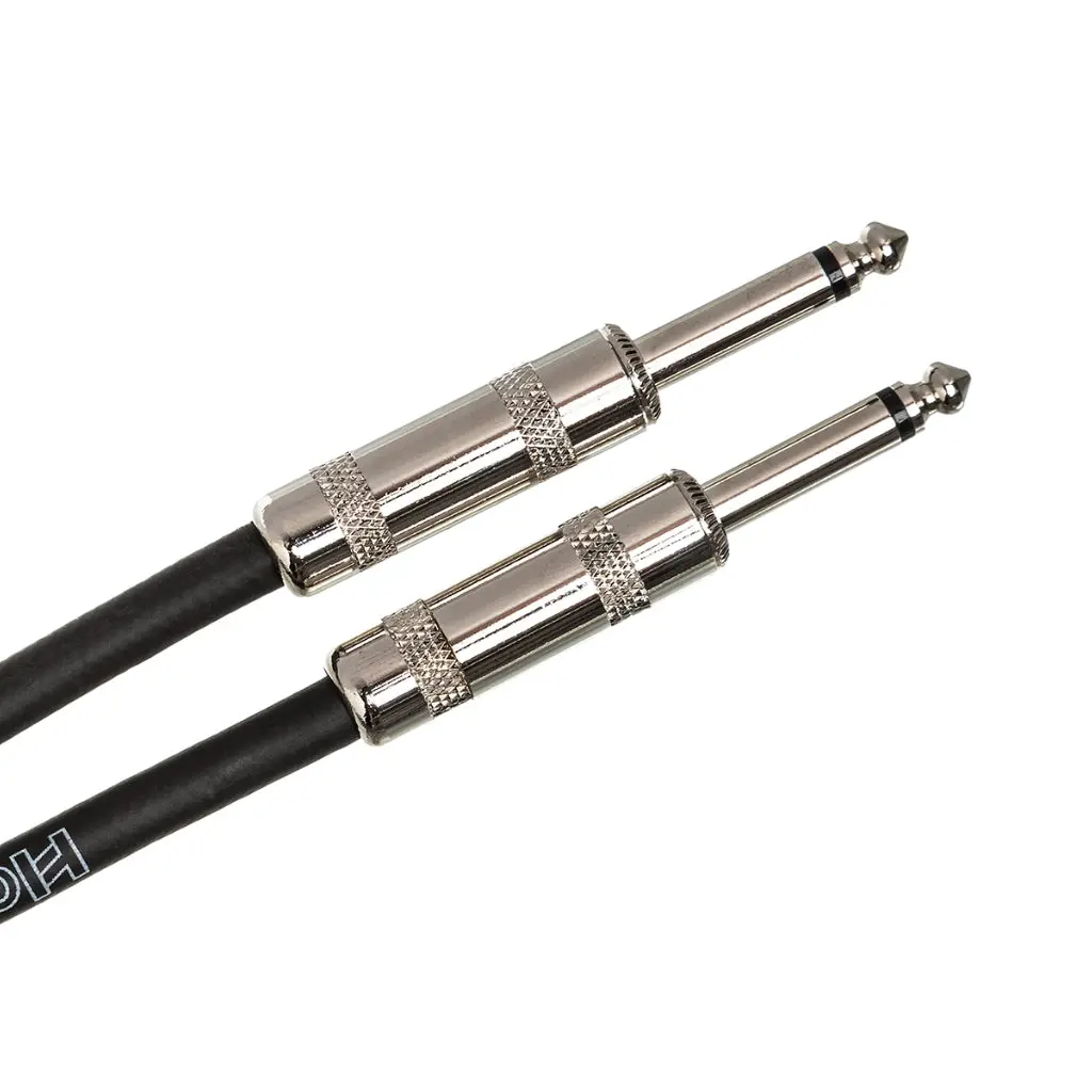 Hosa Technology Straight To Same Cloth Guitar Cable 18Ft Black/Gold 2