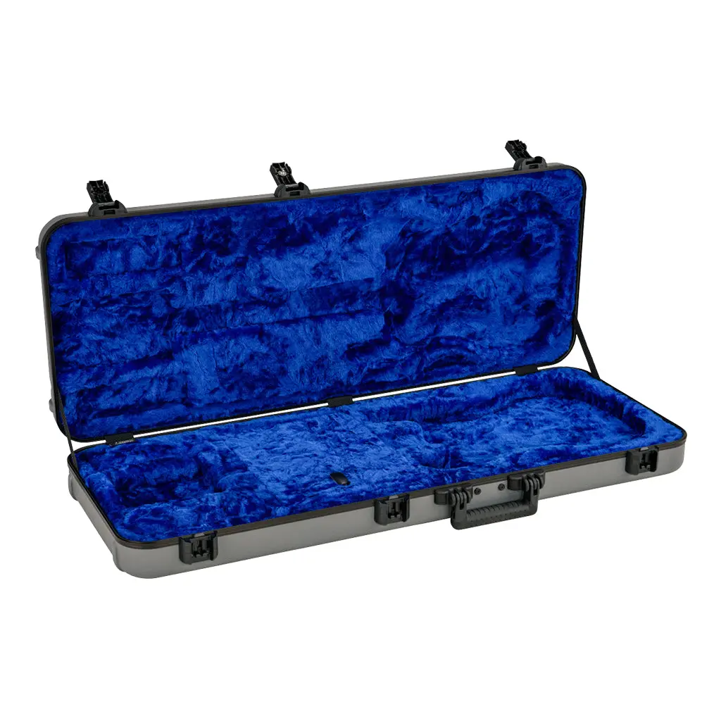 Fender Deluxe Molded Strat/Tele Case - Silver/Blue 2