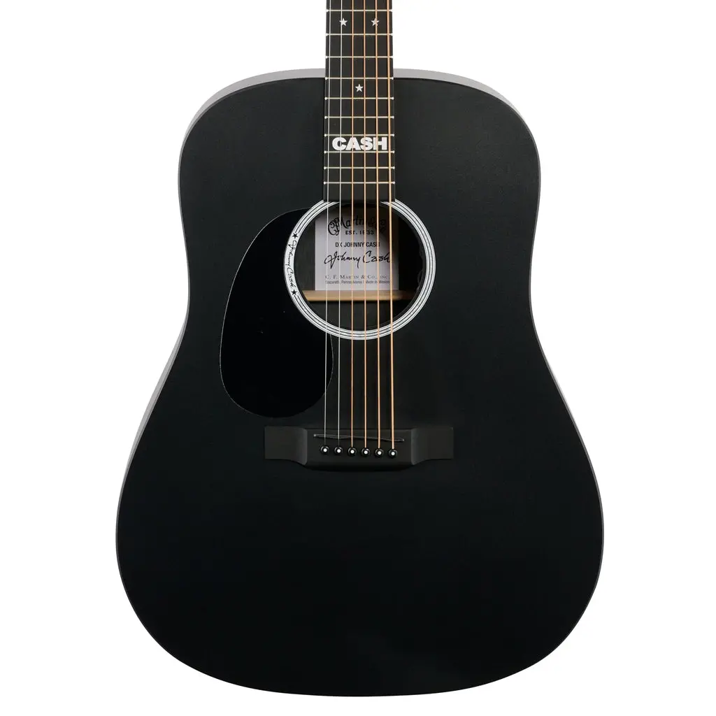 Martin Dx Johnny Cash: X-Series Signature Edition Left Handed - Jett Black 1